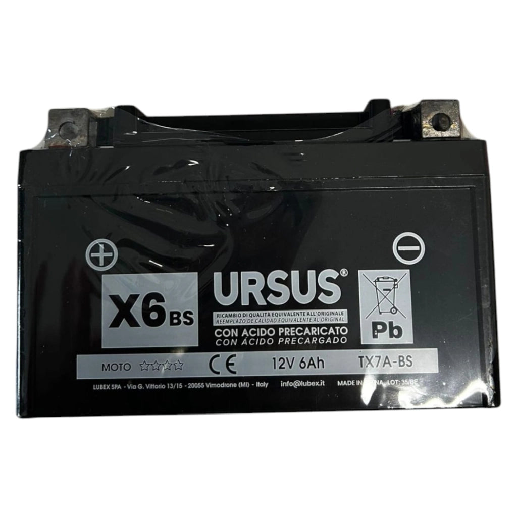 BATTERIA PER MOTO URSUS X6BS 6Ah