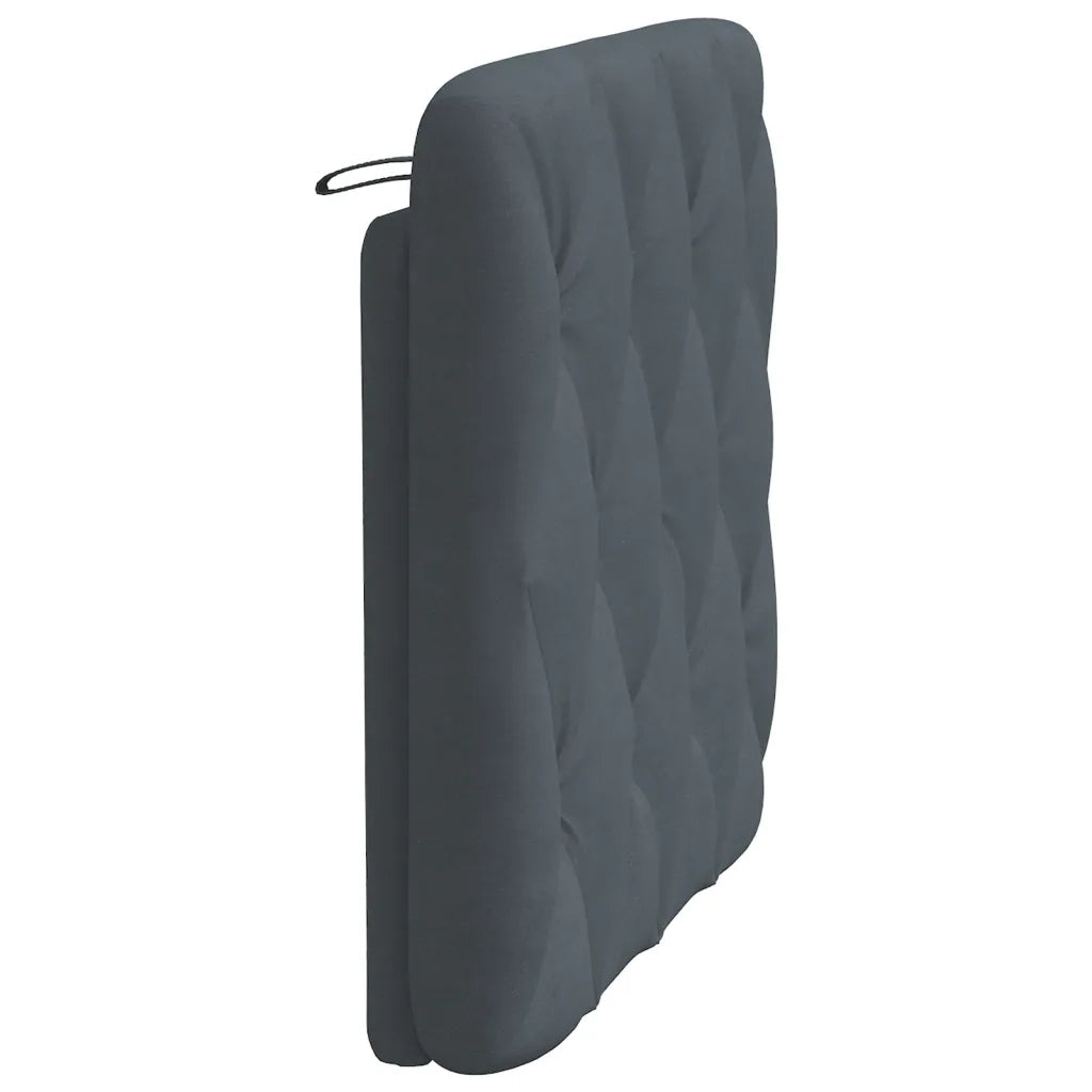 Cuscino Testiera Grigio Scuro 90 cm in Velluto CFW9988501
