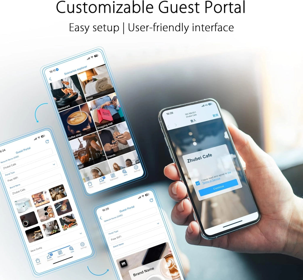 ExpertWiFi EBM68 Sistema Tri-Band WIFI 6 Mesh, Business, supporta fino a 5 SSIDs, Guest Portal, 2.5 Gbps, Sicurezza Network Enterprise, ExpertWiFi app, Bianco, confezione da 1 pezzo