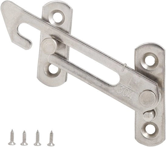 Blocco per finestre in acciaio inox con chiusura automatica per schermatura finestra e protezione bambini