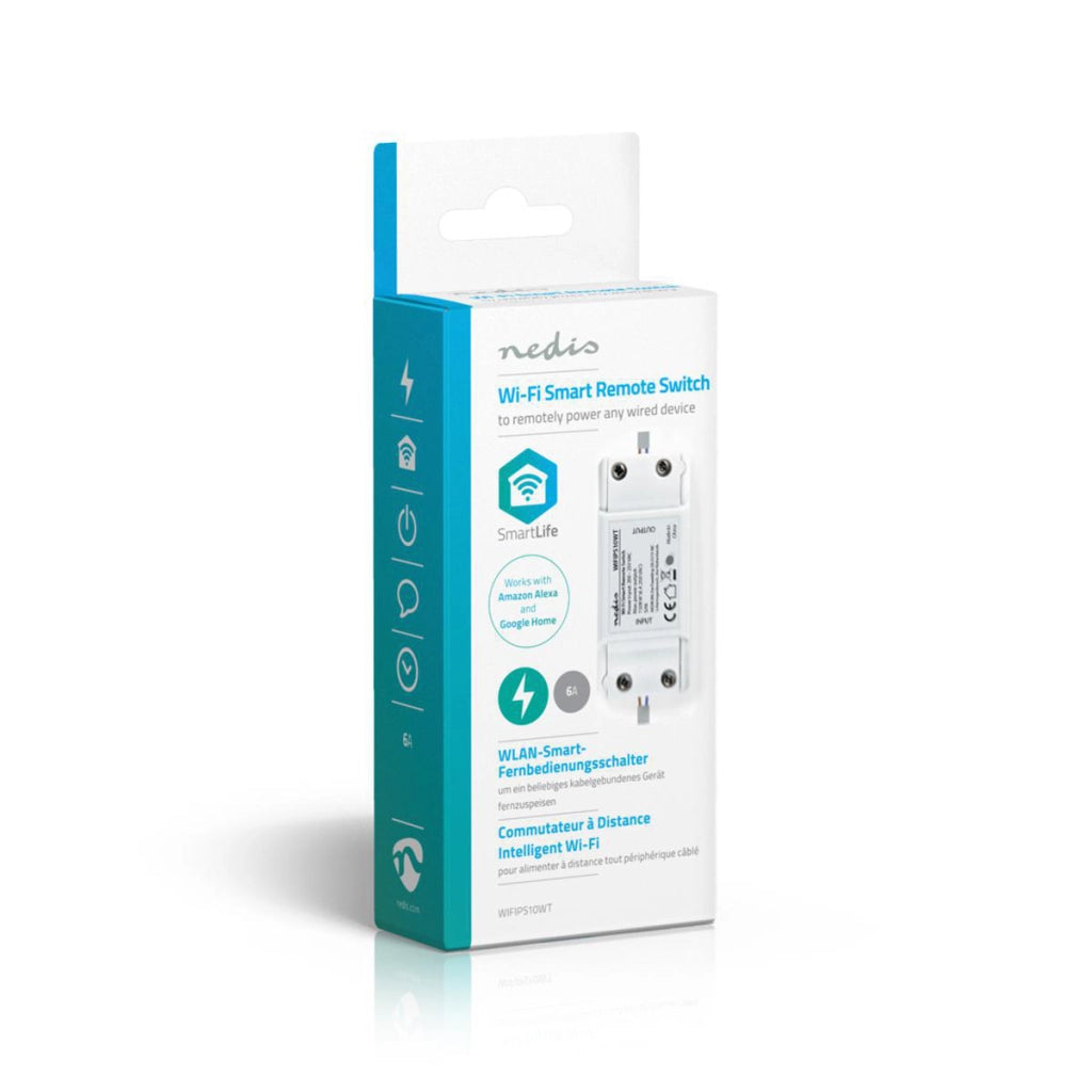 2400W SmartLife Wi-Fi Smart Switch Blocco di giunzione Bianco Nedis