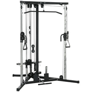 Stazione Fitness per Allenamento Totale 170x139x200 cm Power Tower in Acciaio Nero