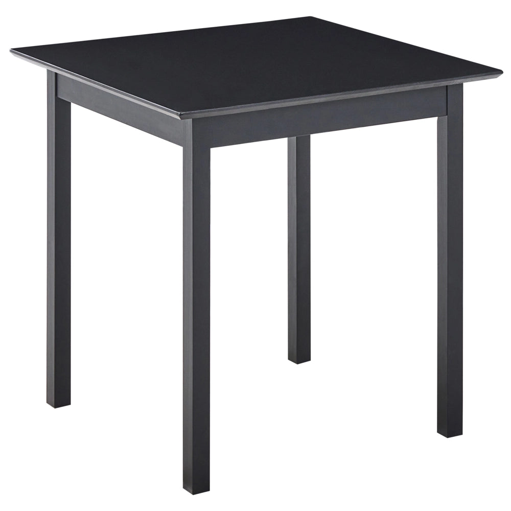Tavolo da pranzo in legno di pino nero 75x75 cm, design minimalista scandinavo, tavolo da cucina
