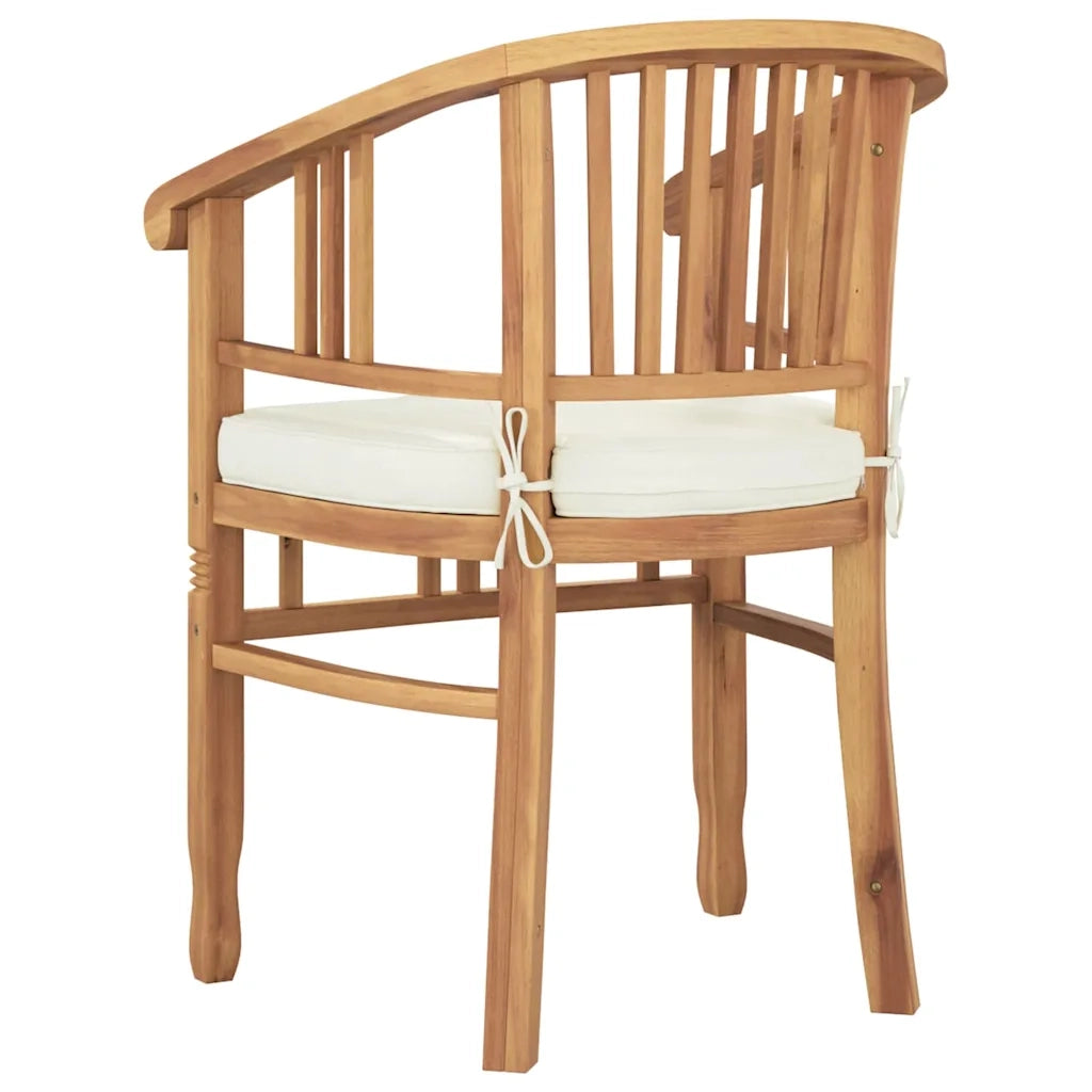Sedia 2 pcs Marrone 63 x 58 x 89 cm Legno di teak solido 42008384
