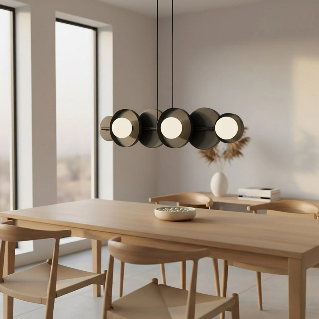Lampada a sospensione Model in acciaio nero opaco