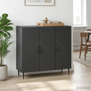 Credenza Nero 89 x 34,5 x 80 cm Legno ingegnerizzato 894876