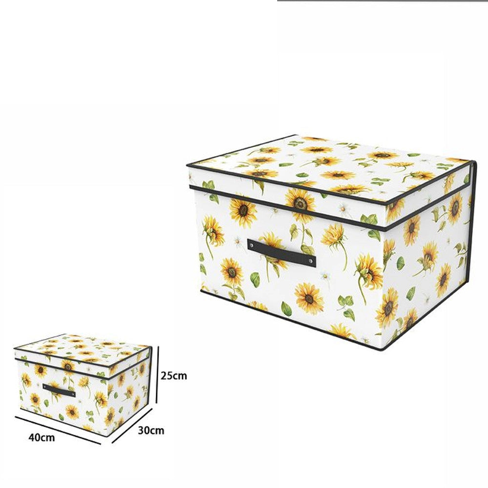 Trade Shop - Box Scatola Salvaspazio Armadio Contenitore Porta Oggetti Organizer 40x30x25 -