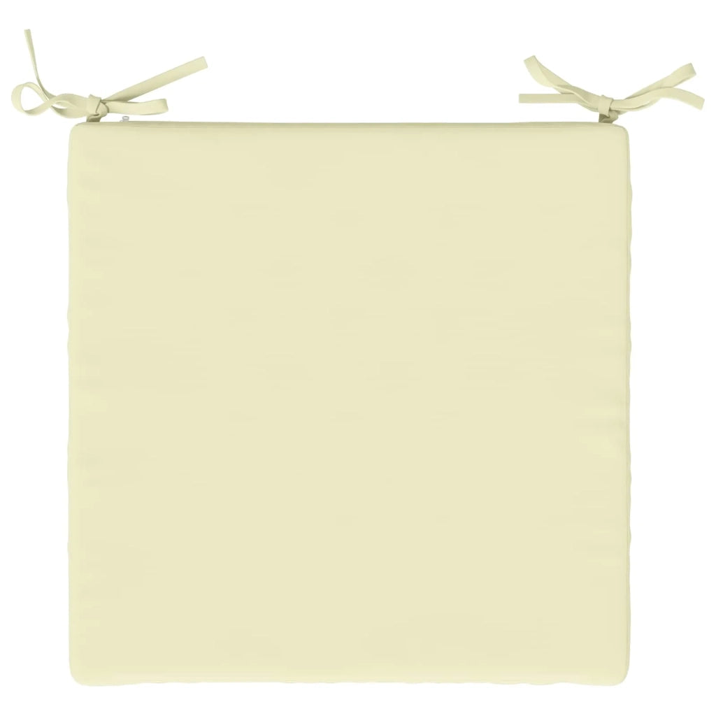 Cuscini per Sedia in 4 Pezzi SOEST 4 pz 100% Poliestere Crema 944544