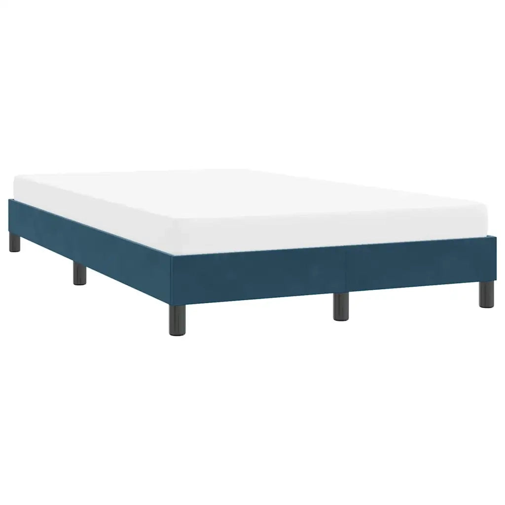Giroletto senza Materasso Blu Scuro 120x220 cm in Velluto 4101401
