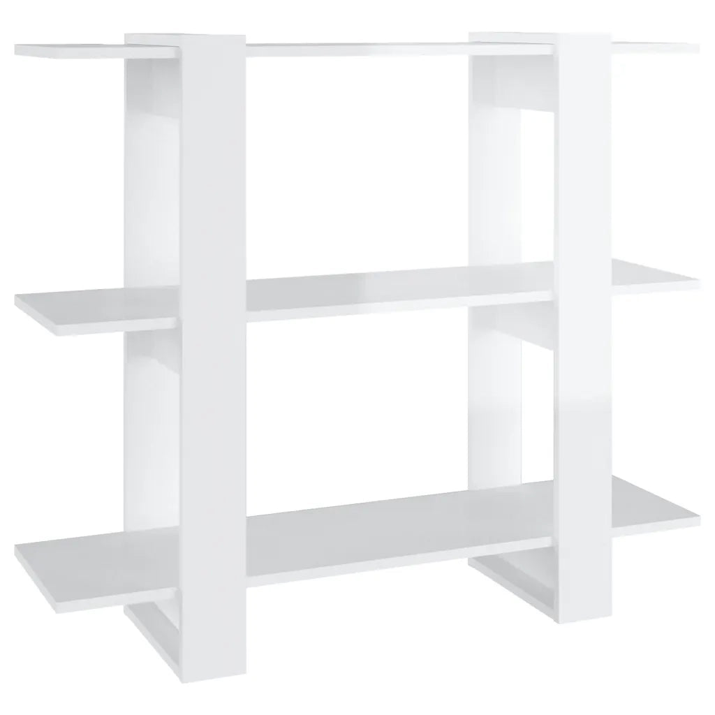 Libreria/Divisorio Bianco Lucido 100x30x87 cm 811553