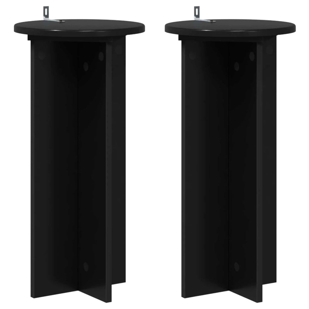 Supporto per piante 2 pcs Nero 29,5 x 29,5 x 60 cm 899718