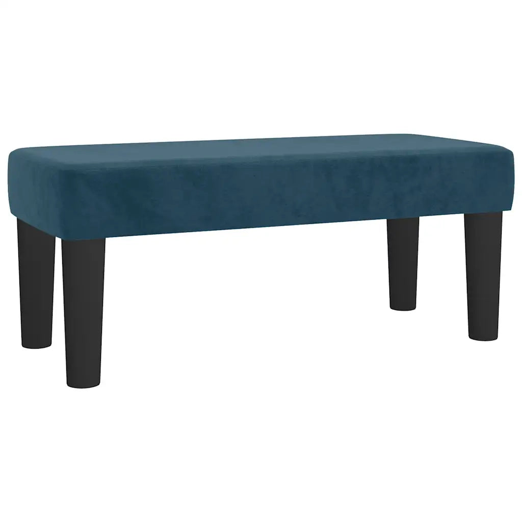 Giroletto a Molle con Materasso Blu Scuro 120x190 cm in Velluto 3270461