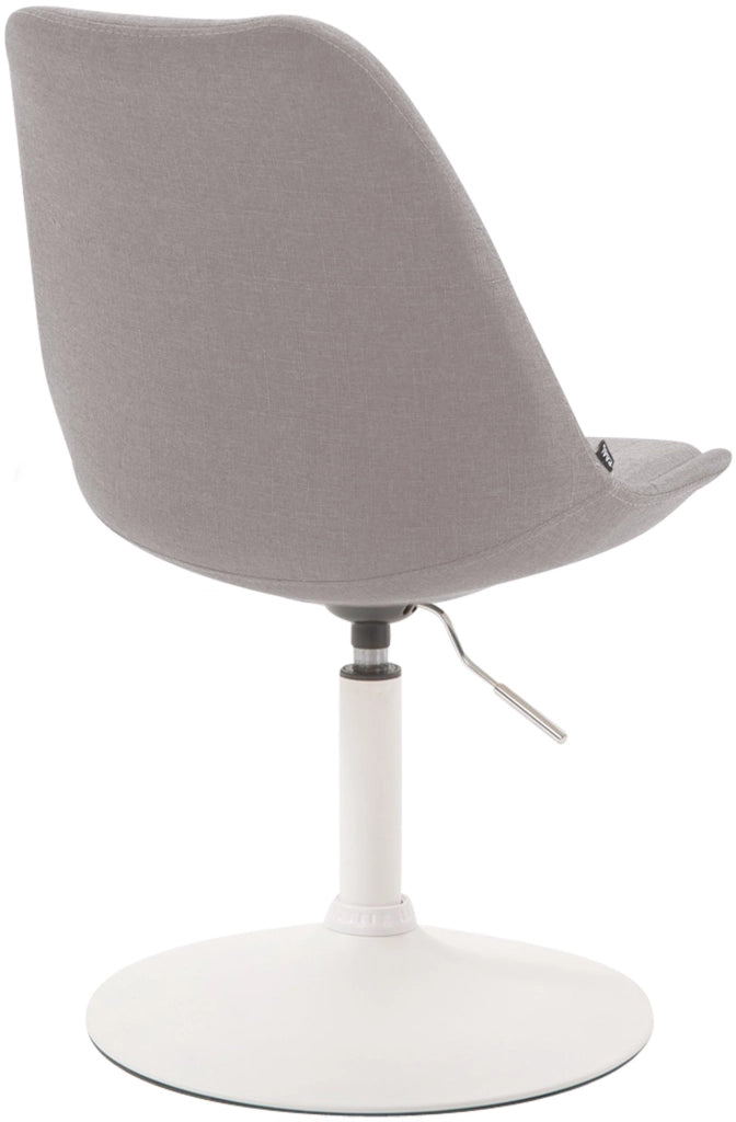 Sedia da pranzo MAVERICK in tessuto grigio,bianco