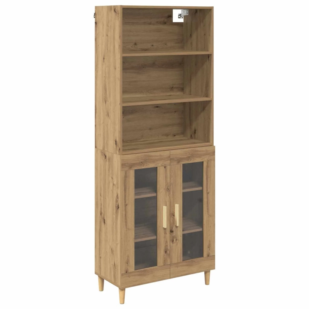 Credenza-Buffet-Armadio da cucina Rovere artigianale 69,5 x 32,5 x 180 cm 208108