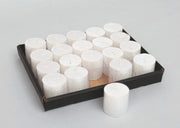 Display Candela Cm.20 Bianca Glitter decorazione di Natale
