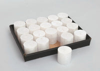 Display Candela Cm.20 Bianca Glitter decorazione di Natale