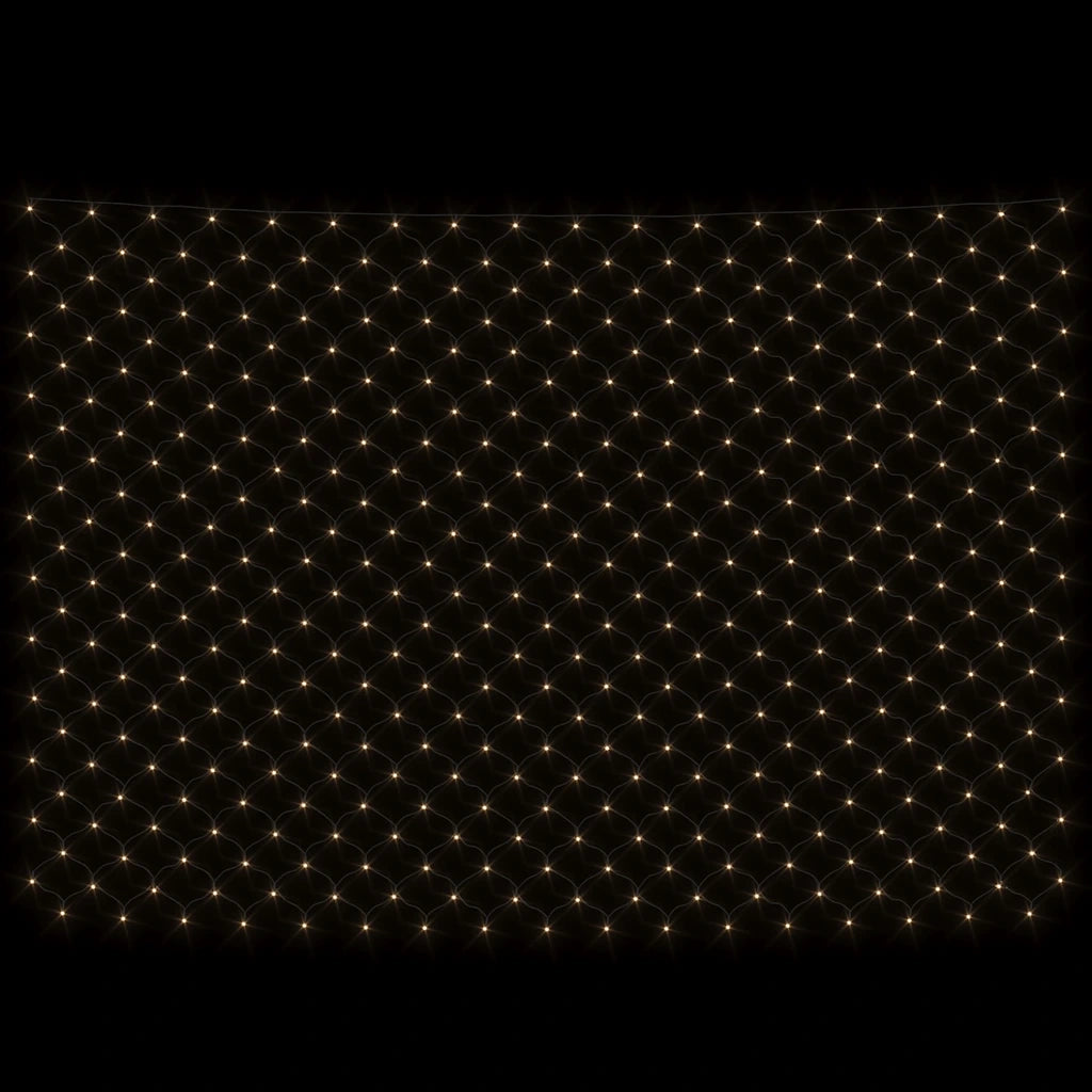 Luci di Natale Rete Bianco Caldo 3x3m 306 LED Interni Esterni 328778