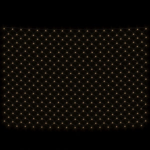 Luci di Natale Rete Bianco Caldo 3x3m 306 LED Interni Esterni 328778