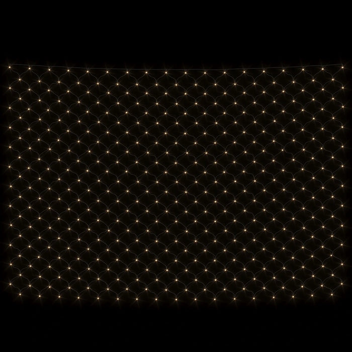 Luci di Natale Rete Bianco Caldo 3x3m 306 LED Interni Esterni 328778