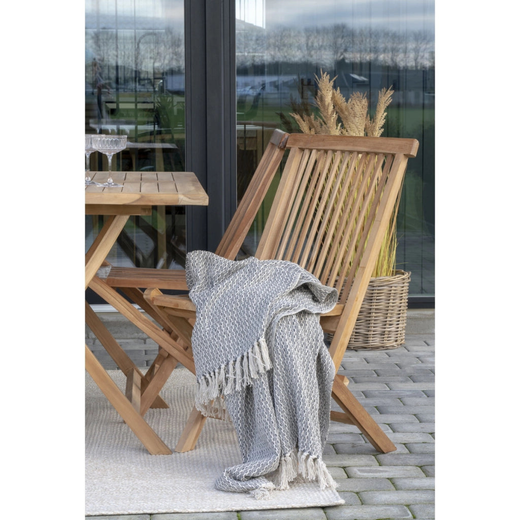 Set di 2 Sedie da Giardino Toledo, Marrone, Legno, 62x46x89 cm