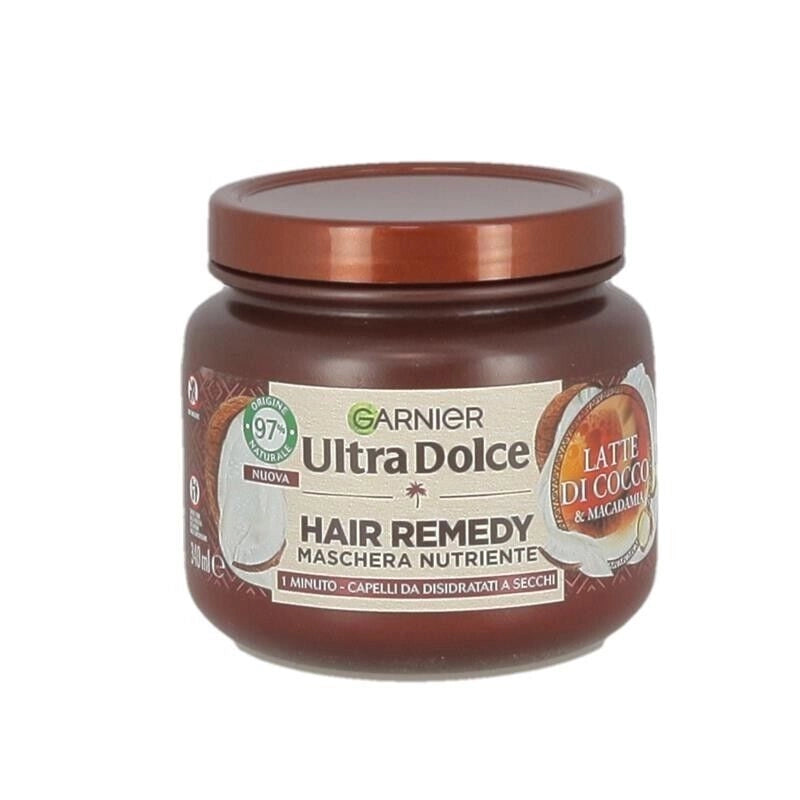 GARNIER ULTRA DOLCE MASCHERA CAPELLI DA DISIDRATATI A SECCHI AZIONE IN 1 MINUTO CON LATTE DI COCCO E MACADAMIA 340 ML