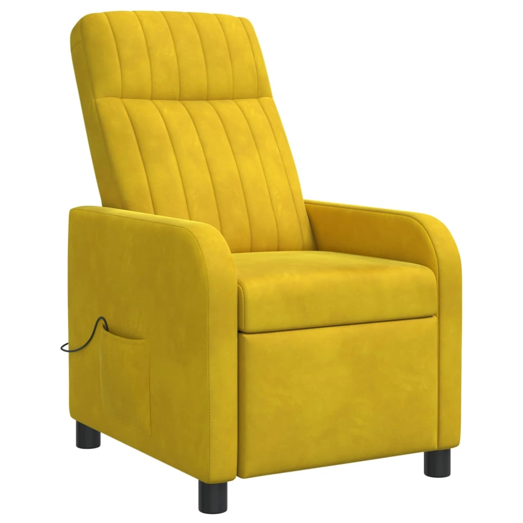 Divano Sedia-Poltrona Massaggiante Giallo Velluto (V)