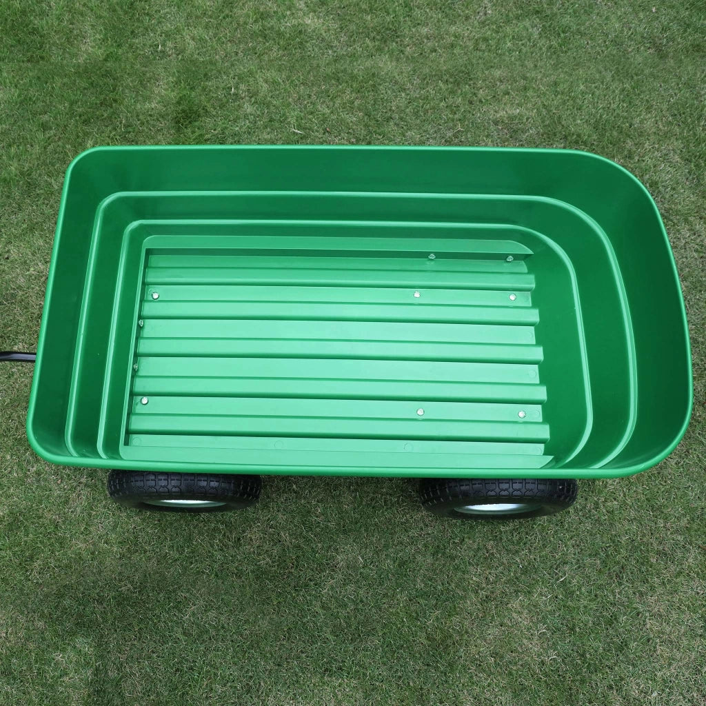 Carrello da giardino ribaltabile, capacità 125 l, portata max 350 kg, Carretto a mano Carriola
