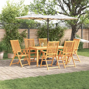 Set da Pranzo per Giardino 7 pcs Marrone