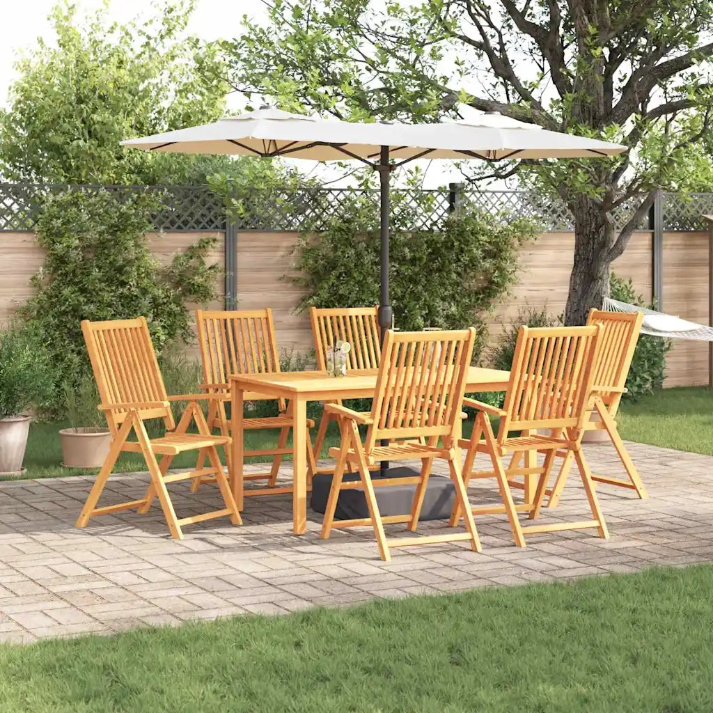 Set da Pranzo per Giardino 7 pcs Marrone