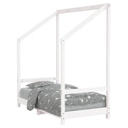 Giroletto per Bambini | Letto Infantile | Lettino Bianco 70x140cm in Legno Massello di Pino