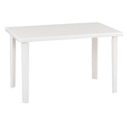 Tavolo in polipropilene bianco 120x70xh72