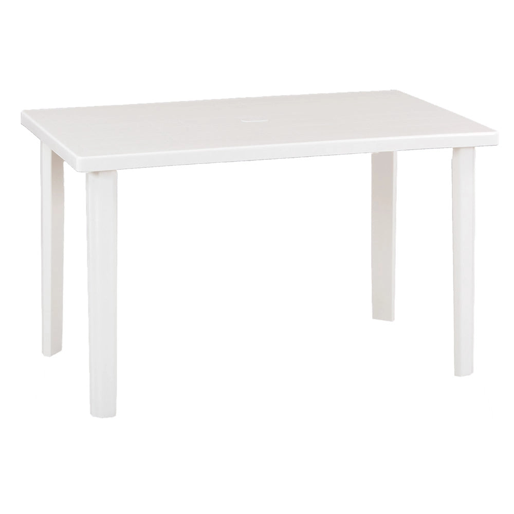 Tavolo in polipropilene bianco 120x70xh72