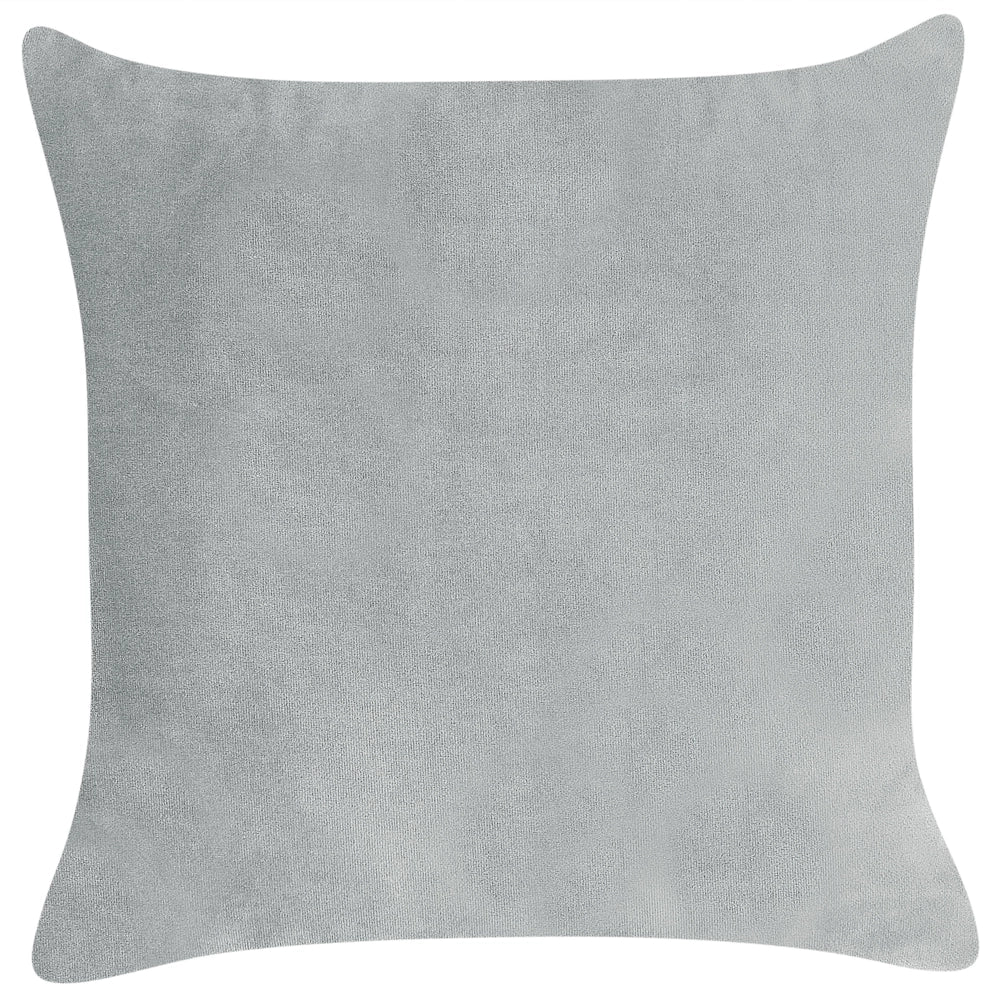 Chaise Lounge in velluto grigio chiaro lato destro gambe in legno scuro design moderno