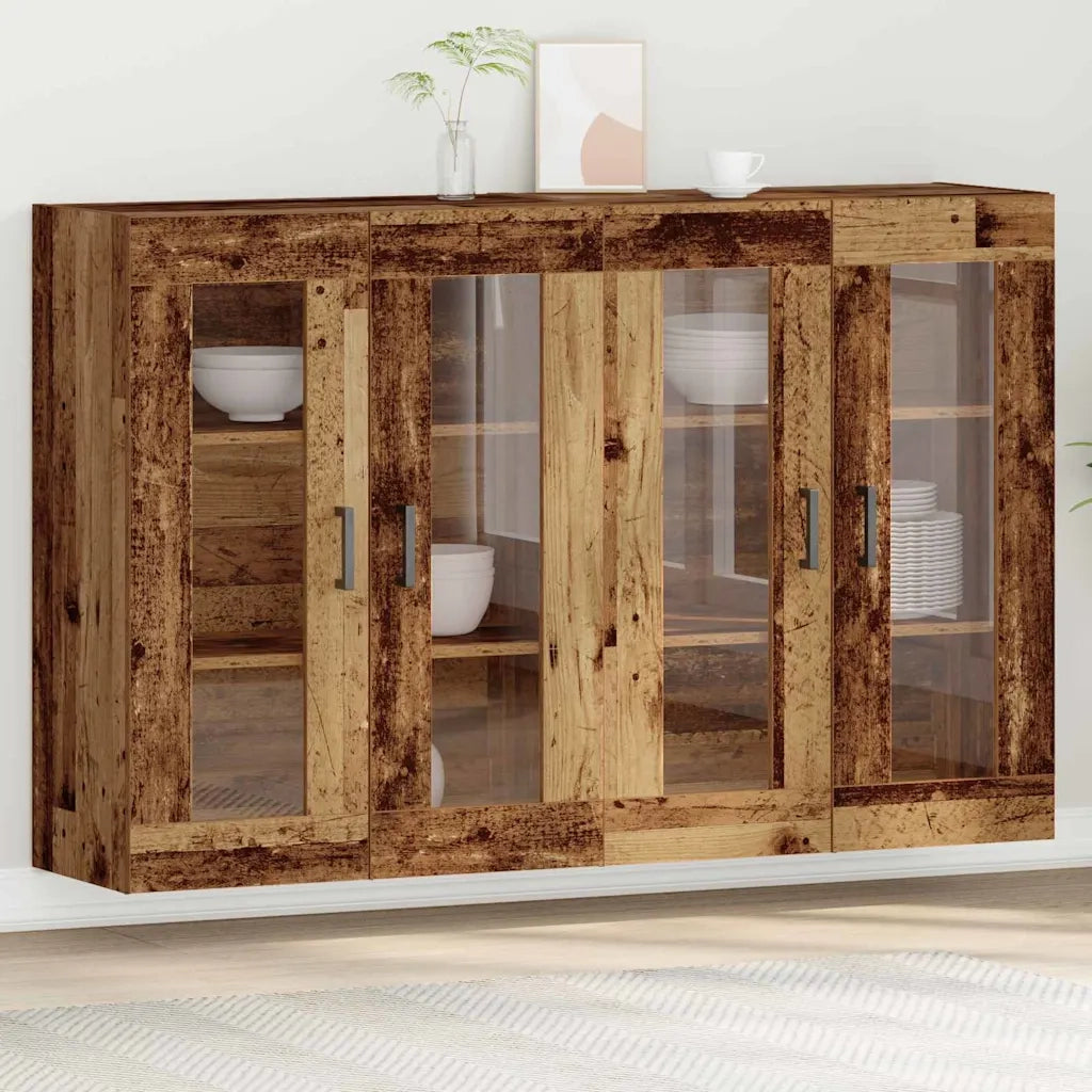 Armadi da Parete 2 pz Legno vecchio 69,5 x 34 x 90 cm CFW6914760