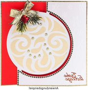 Cartoline deluxe con palloncino di Natale - 16 x 16 cm - 250 g/m2 - 10 pezzi - con inserti - con buste .