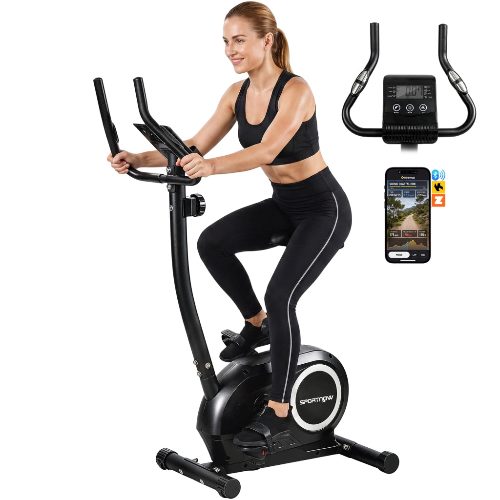 Cyclette da Casa con App e Monitor LCD ¨C Xylo ¨C Regolabile in Altezza