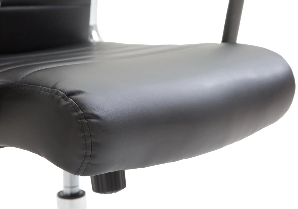 Sedia ufficio Kolumbus in similpelle nero