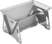 Griglia BBQ Portatile Opaca per 1-2 Persone, con Tas da Viaggio per Campeggio, Pic-Nic e Giardino - Dimensioni: 20,8x14 cm