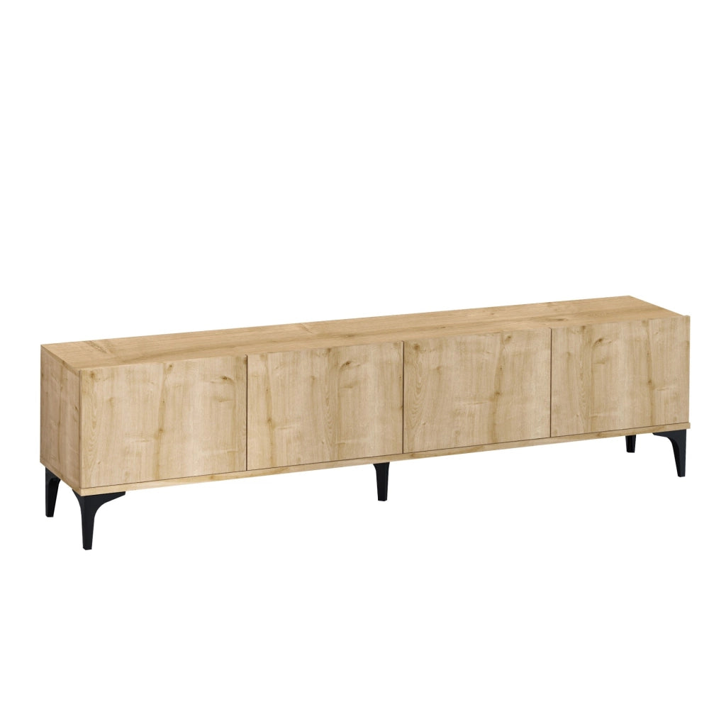 Porta TV in legno "Nora" - 180 x 35 x 50 cm - Rovere Zaffiro