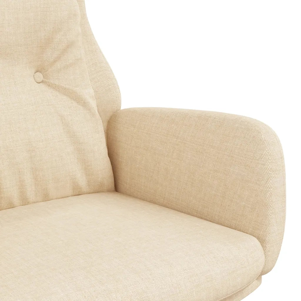 Poltrona Rilassante Crema in Tessuto 341292