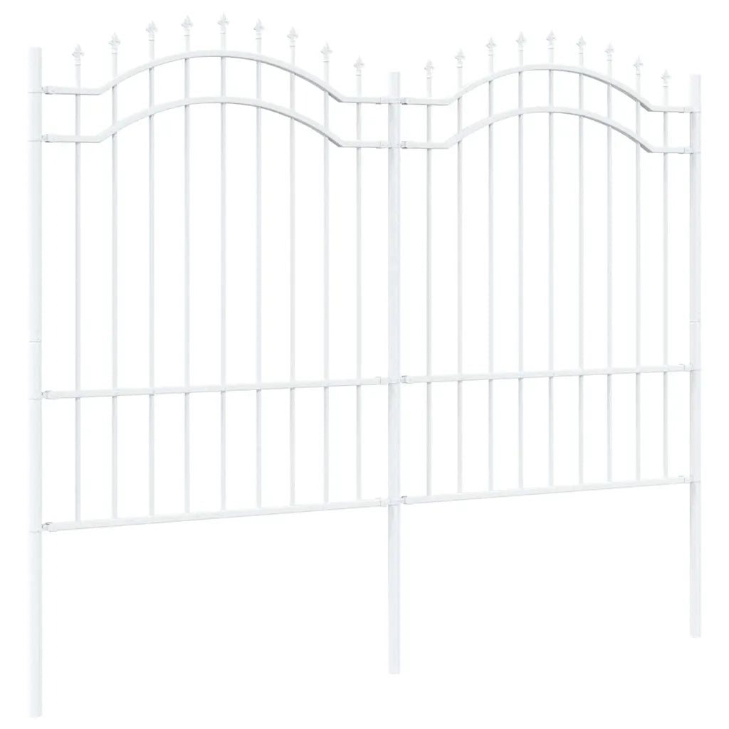 vidaXL Recinzione per Giardino Bianco 190 cm