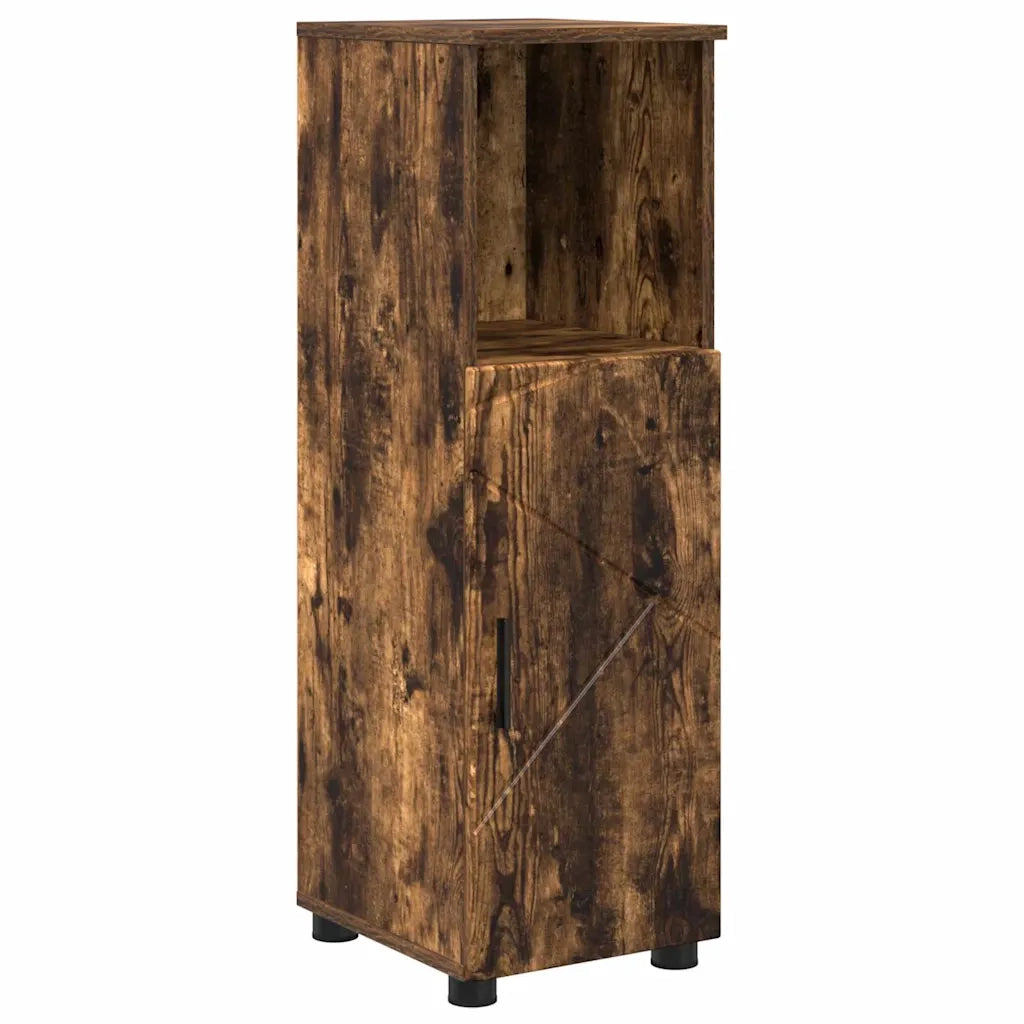 Set di mobili per il bagno Montaggio a parete 4 pcs Rovere fumé