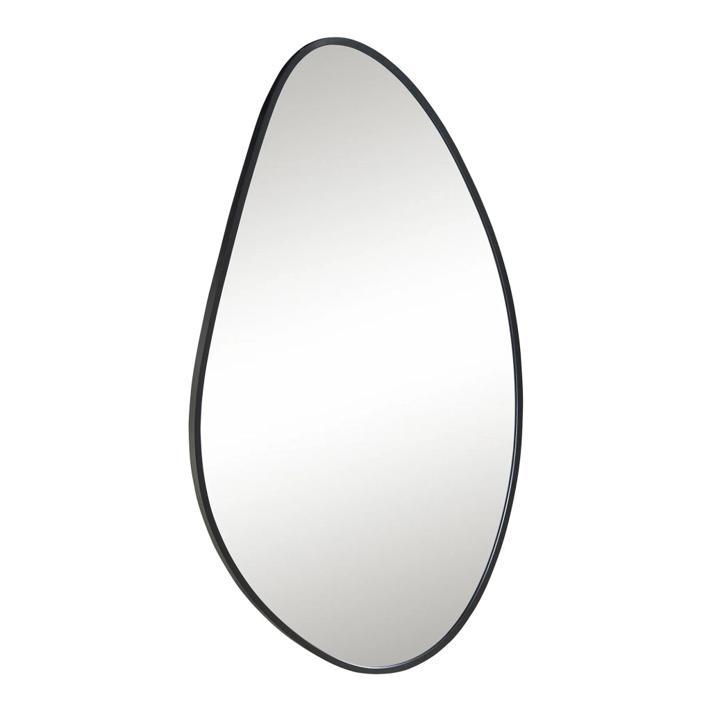 Specchio decorativo moderno da parete 82 x 46 cm nero 03_0010182