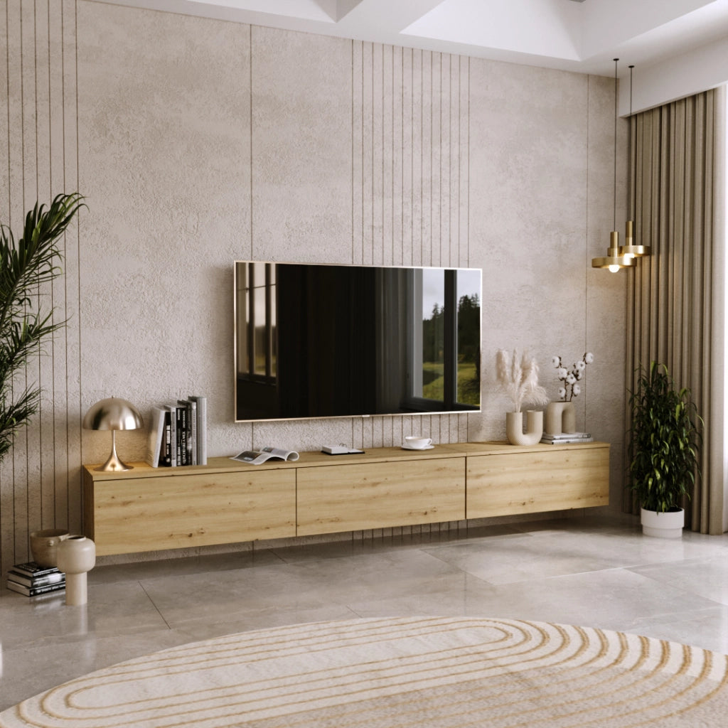 Mobile TV NICOLE 160 cm - colore "Rovere Artigianale"