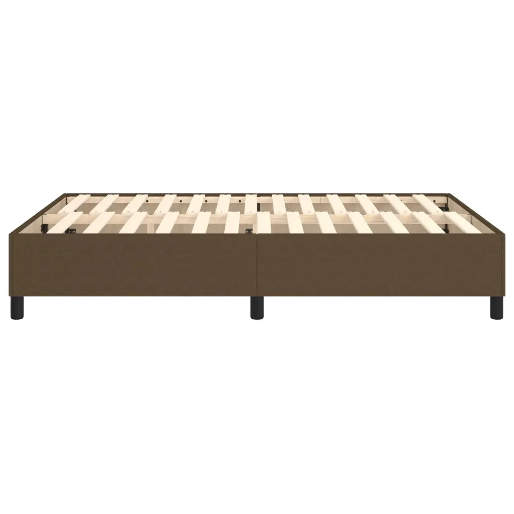 Struttura Letto a Rete a Molle Marrone Scuro 140x200 cm Tessuto 3120865