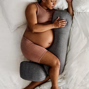 Cuscino per la gravidanza Adattabile Keep-Cool a forma di I Cuscino a corpo intero completo - Supporto confortevole per il sonno Sostegno addome, fianchi, gambe Raffrescamento per donne incinte