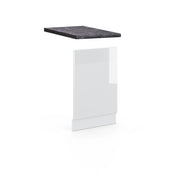 Pannello frontale Fame-Line Bianco lucido/Bianco 45 cm, PL Antracite Vicco