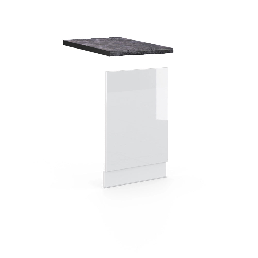 Pannello frontale Fame-Line Bianco lucido/Bianco 45 cm, PL Antracite Vicco