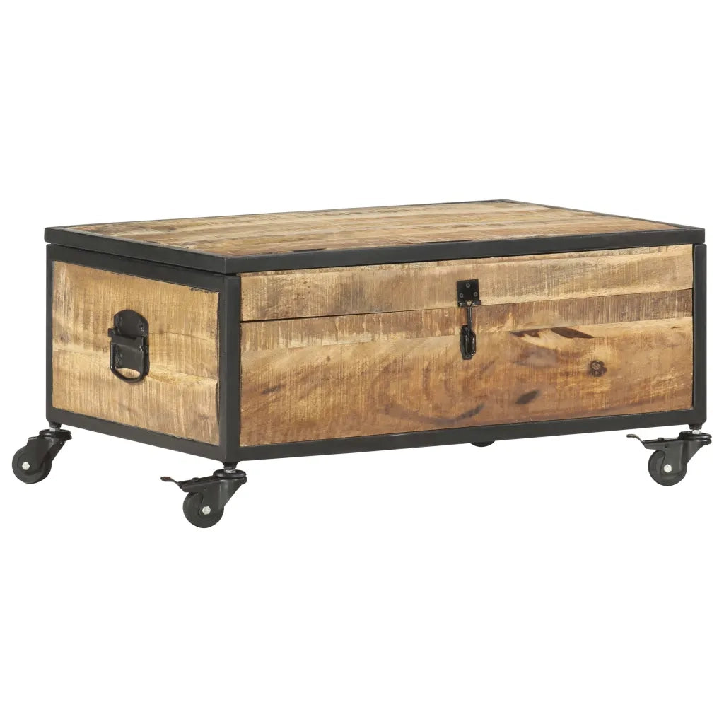Tavolino da CaffÃ¨ 70x50x33 cm in Legno Massello di Mango cod mxl 18717