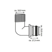 KIT RACC. 1/2' QEST 90° 2PZ